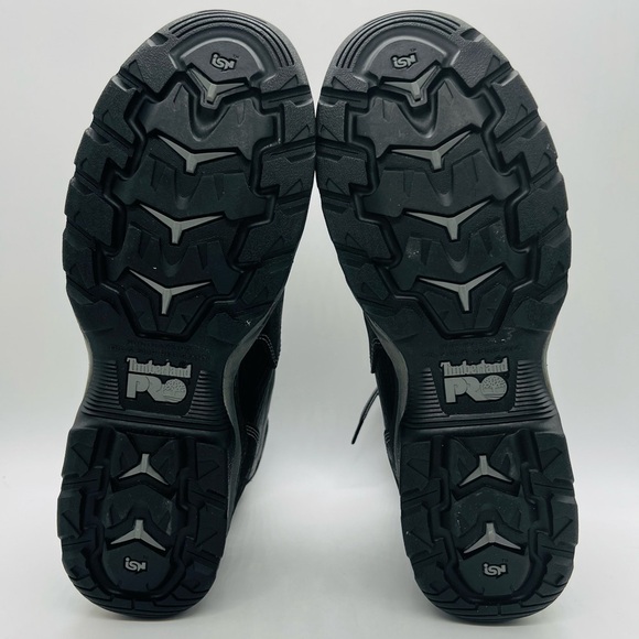 TIMBERLAND PRO 447 STEEL TOE BLACK WORK-BOOTS DOWNDRAFT 6” WATERPROOF NWOT main image 5